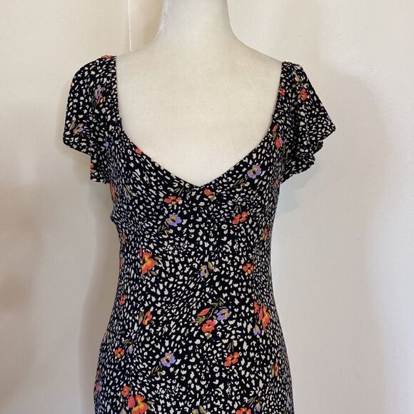 Forever 21 Floral Off-The-Shoulder Dress Size Small - Picture 2 of 11